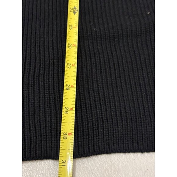 Gap Open Chunky Knit Black Sweater Cardigan Mid Length Women Large - Picture 11 of 11